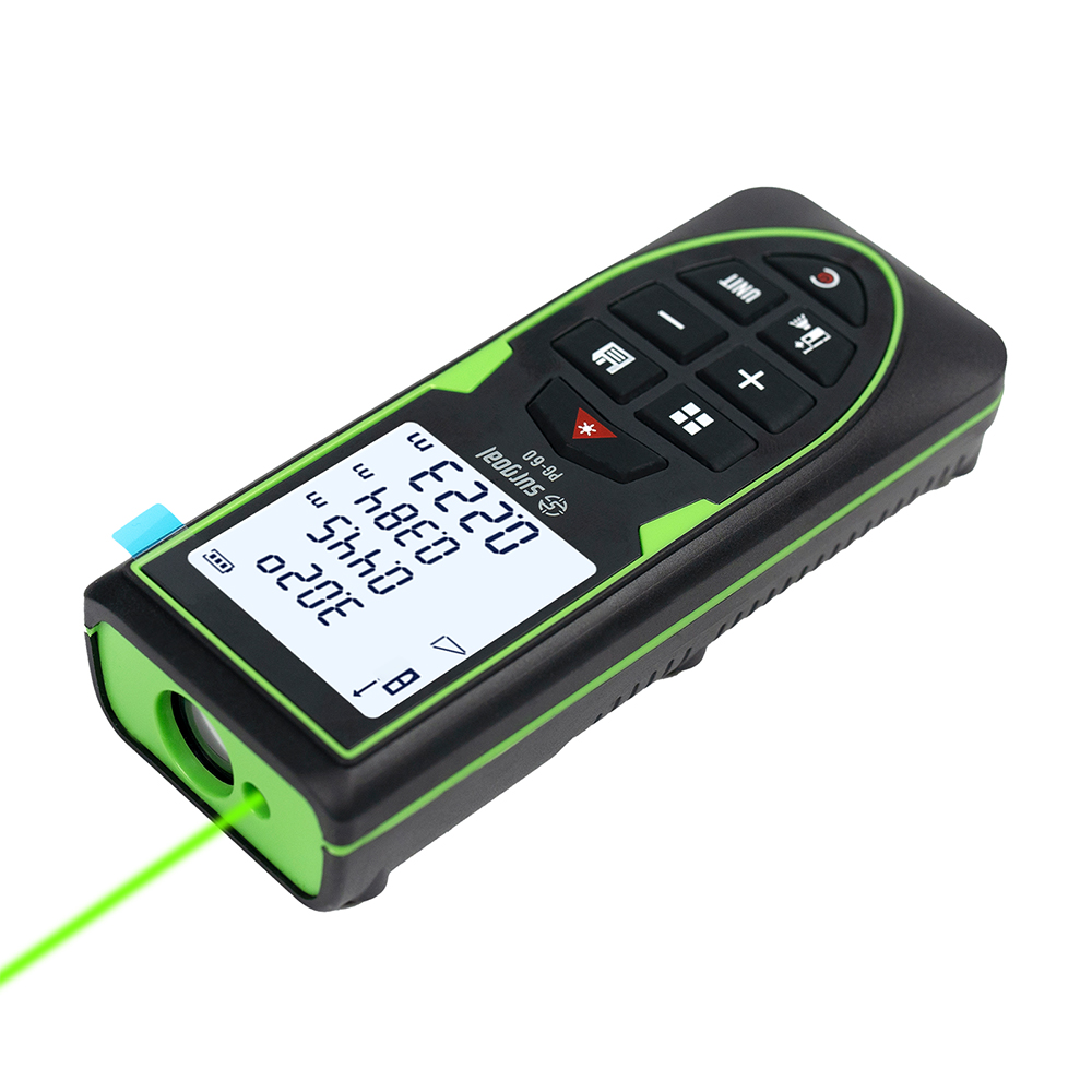 Industrial Laser Tape Measure - Green Laser Distance Meter 120m Rangefinder