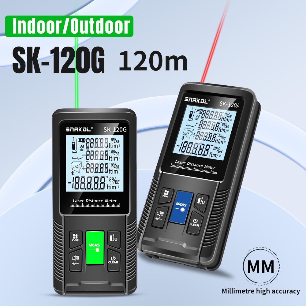 Industrial Laser Tape Measure - Snakol Laser Distance Meter 40m 50m