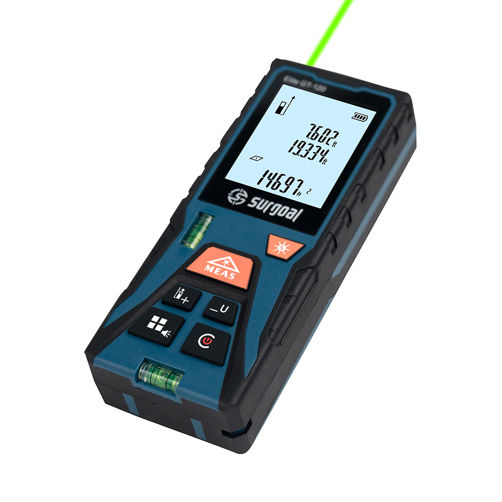 Industrial Laser Tape Measure - 120m Green Laser Distance Meter with