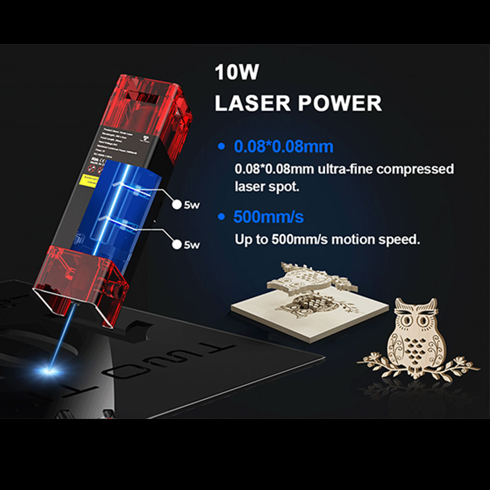 TWOTREES TTS-10 Pro Laser Engr - огляд і ціна Acrylic Cutting Machine