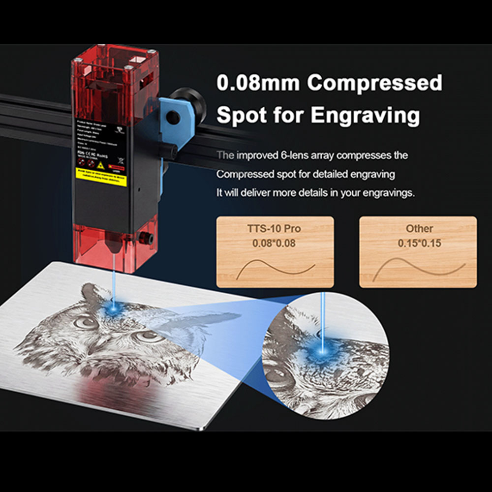 TWOTREES TTS-10 Pro Laser Engr - огляд і ціна Acrylic Cutting Machine
