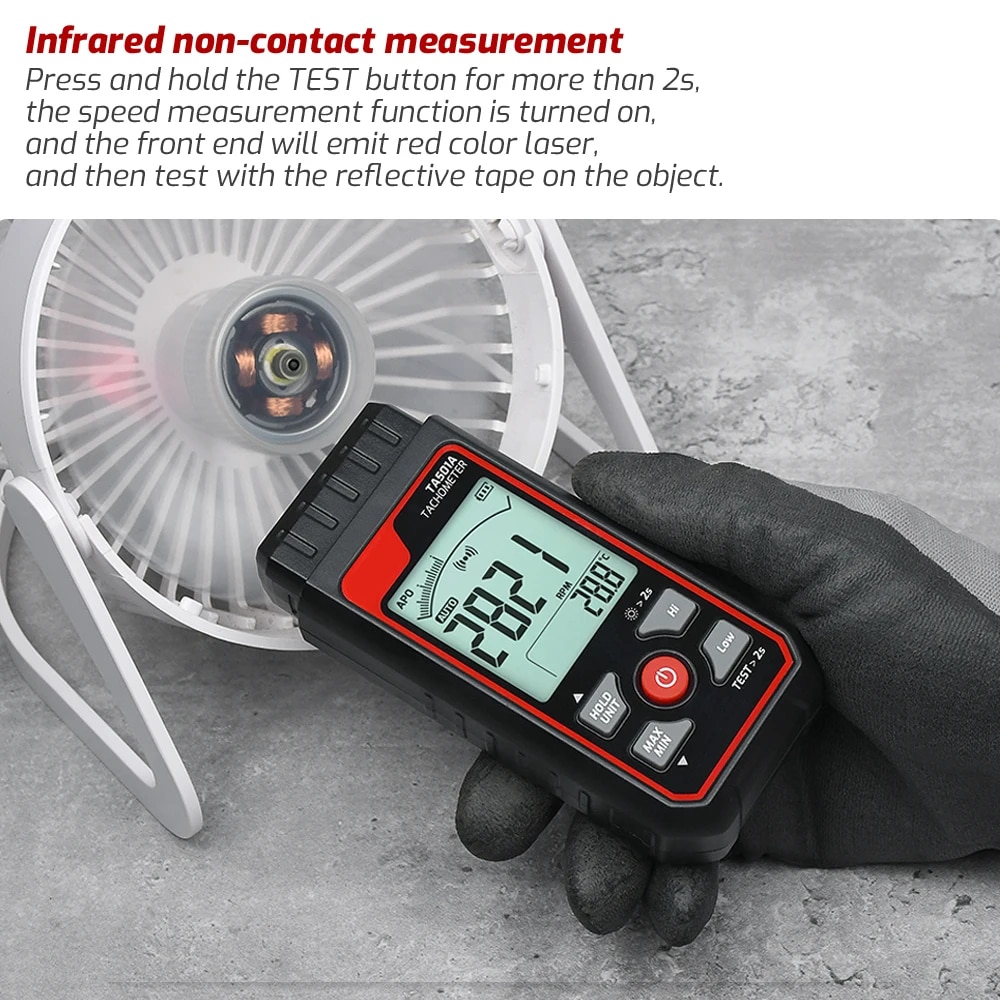 TA501A Laser Tachometer Up to  - огляд і ціна Industrial Laser Tachometer