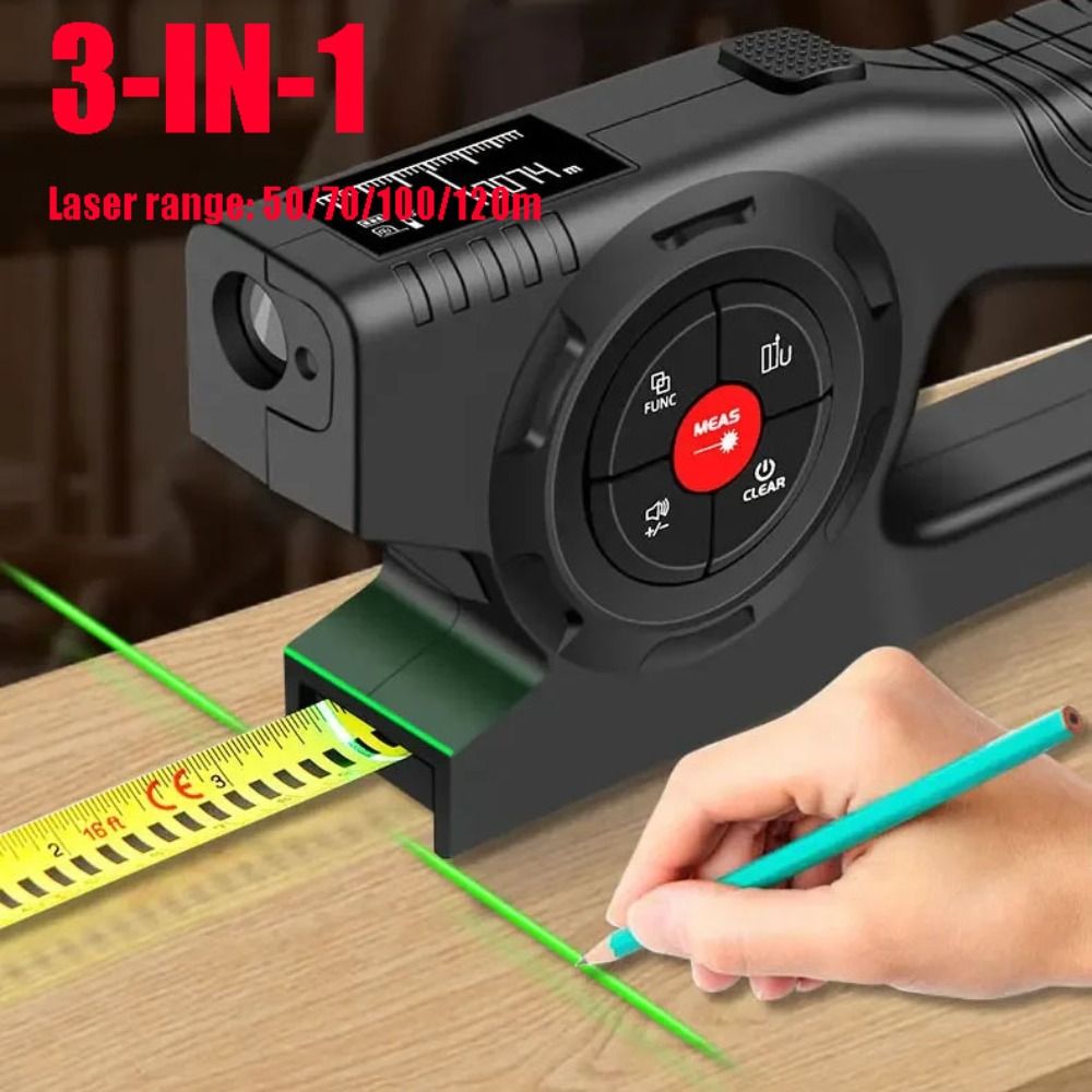 3-in-1 Laser Tape Measure Retr - огляд і ціна Industrial Laser Tape Measure