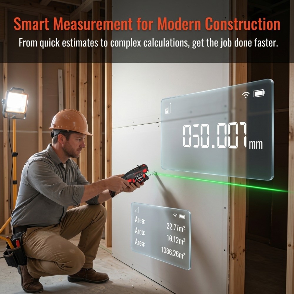 3-in-1 Laser Tape Measure Retr - огляд і ціна Industrial Laser Tape Measure