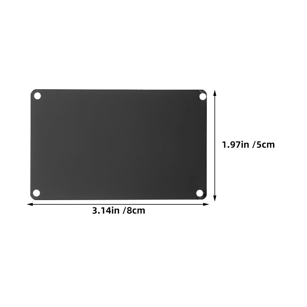 10Pcs Blank Metal Name Plates  - огляд і ціна Industrial Print & Laser Inc