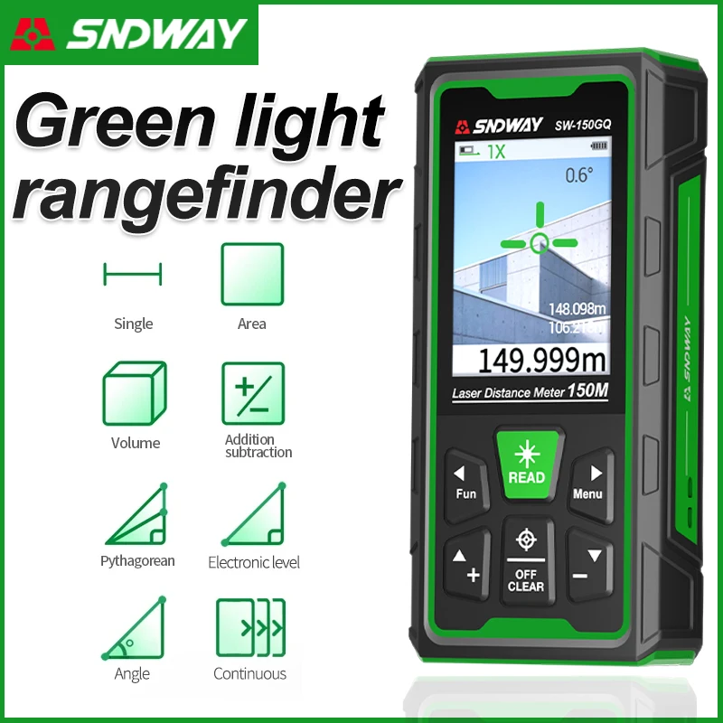 Green Laser Distance Meter Dig - огляд і ціна Industrial Laser Tape Measure