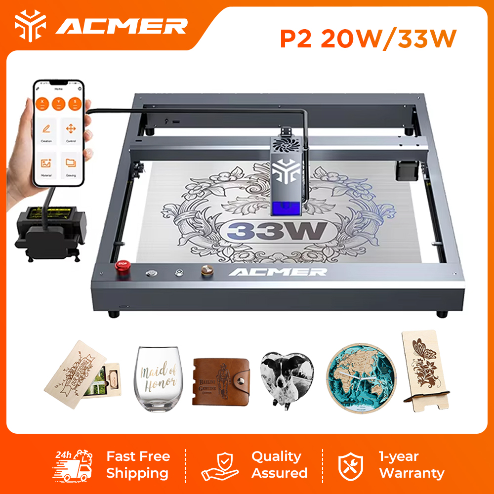 ACMER P2 33W Laser Engraver an - огляд і ціна Industrial Laser Cutting Machines