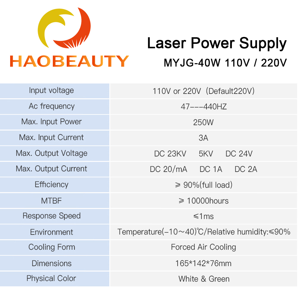 HAOBEAUTY MYJG-40 CO2 Laser Po - огляд і ціна Laser Engraving Software