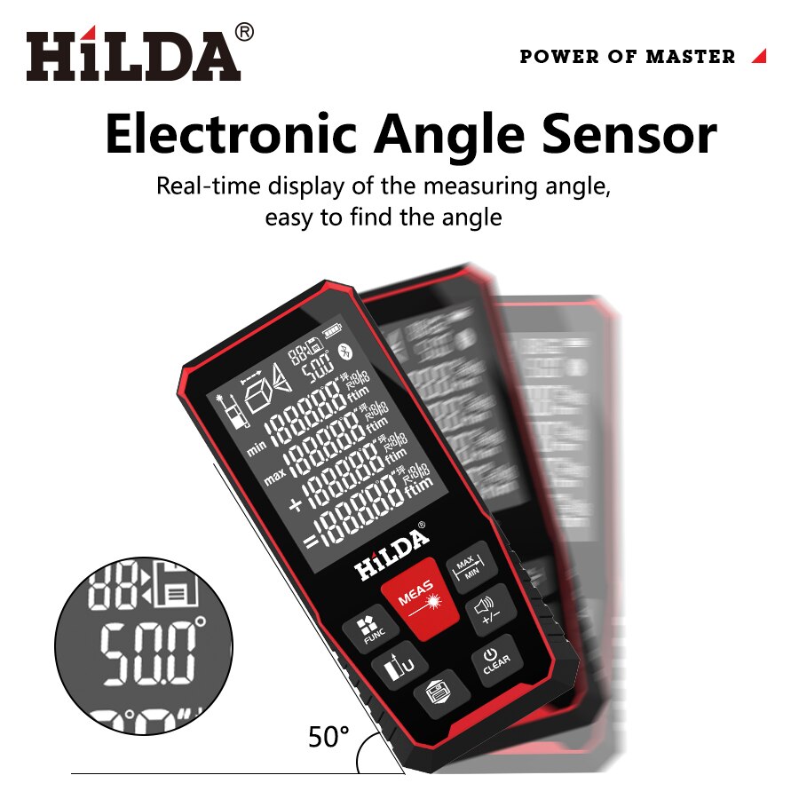 HILDA Laser Rangefinder 40/100 - огляд і ціна Industrial Laser Tape Measure