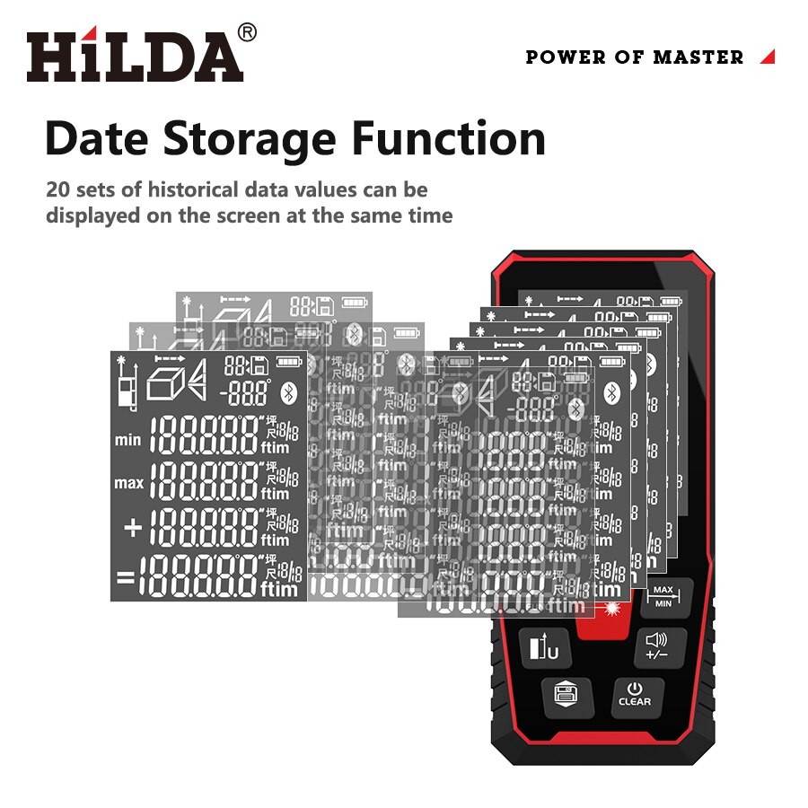 HILDA Laser Rangefinder 40/100 - огляд і ціна Industrial Laser Tape Measure