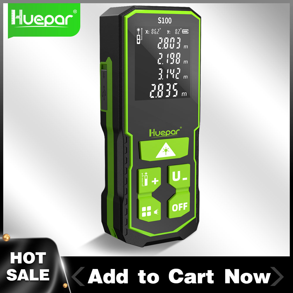 Huepar Laser Distance Digital  - огляд і ціна Industrial Laser Tape Measure